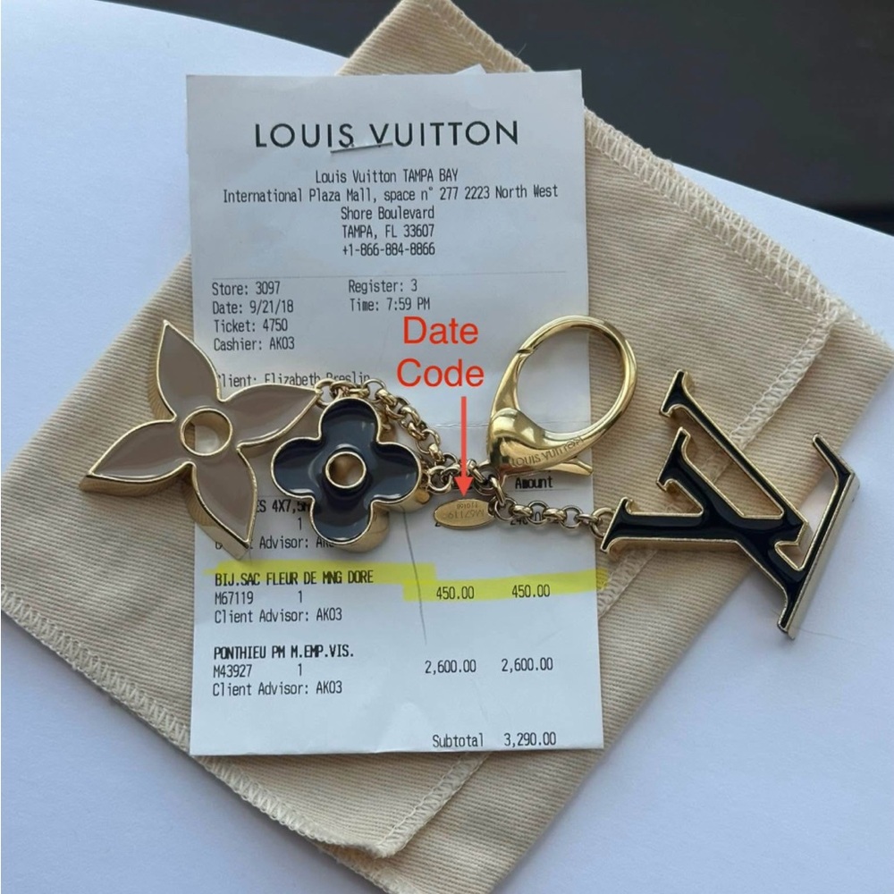 Louis Vuitton Fleur De Monogram Bag Charm - Picture 6 of 8